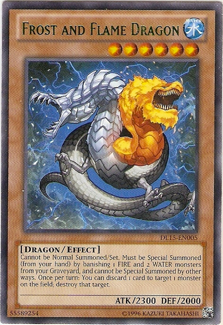 Frost and Flame Dragon (Green) [DL15-EN005] Rare