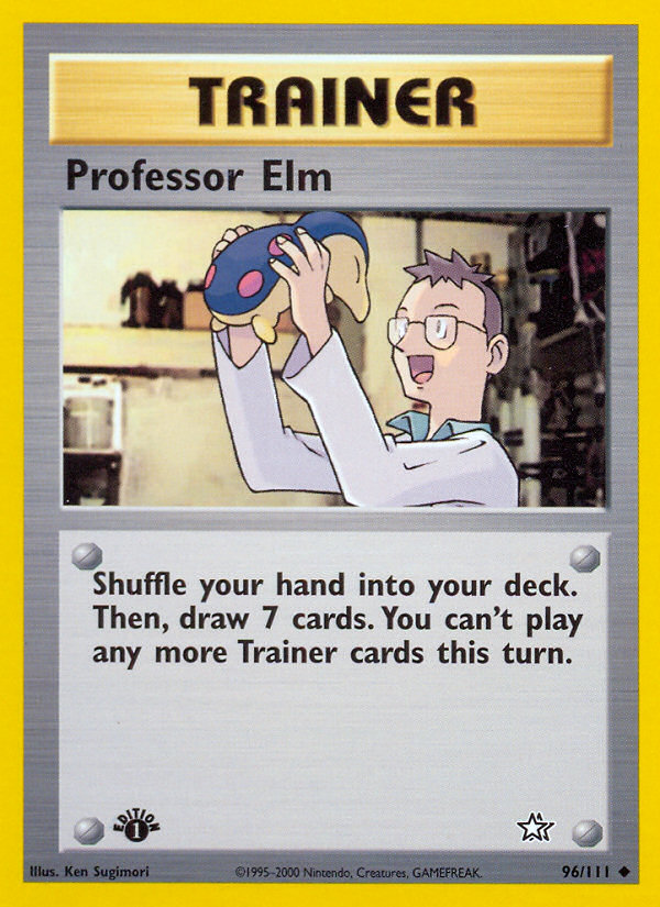 Professor Elm (96/111) [Neo Genesis 1st Edition]