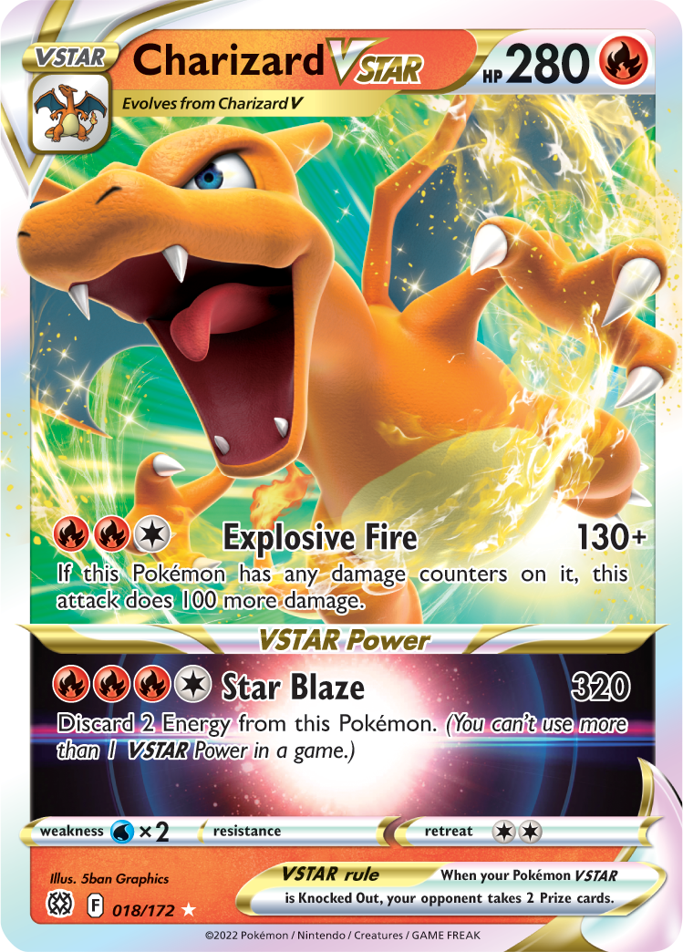 Graded: Charizard VSTAR (018/172) [Sword & Shield: Brilliant Stars]