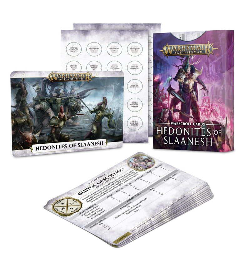 AoS Warscroll Cards: Hedonites of Slaanesh