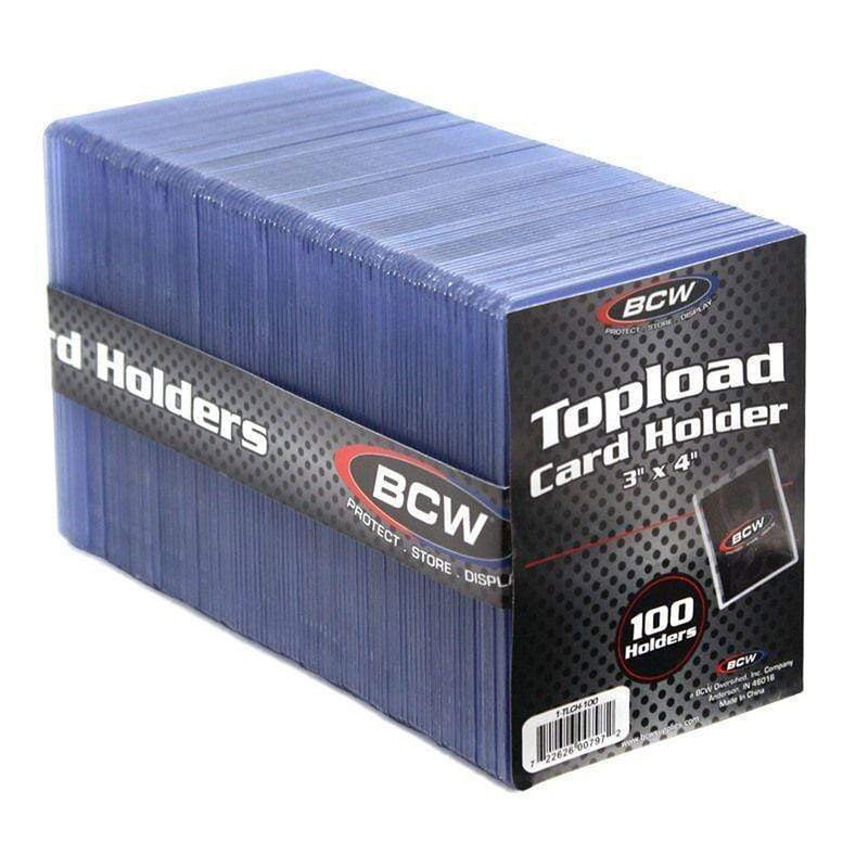 BCW 3"x4" Topload Card Holder (100 ct)