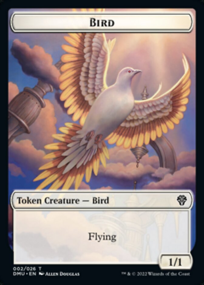 Bird (002) // Stangg Twin Double-sided Token [Dominaria United Tokens]