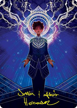 Brainstorm Art Card (Gold-Stamped Signature) [Strixhaven: School of Mages Art Series]