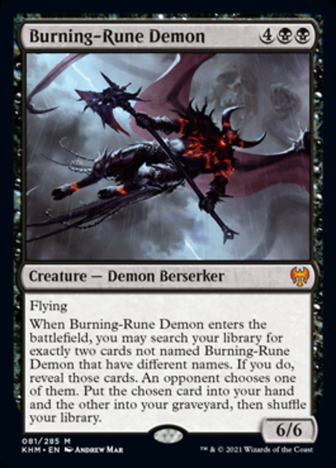 Burning-Rune Demon [Kaldheim]