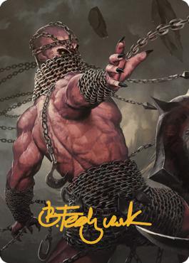 Chain Devil Art Card (Gold-Stamped Signature) [Commander Legends: Battle for Baldur's Gate Art Series]