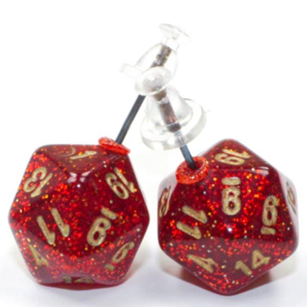 Chessex D20 Earrings