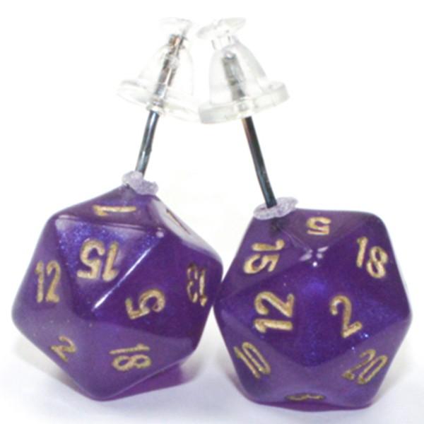 Chessex D20 Earrings