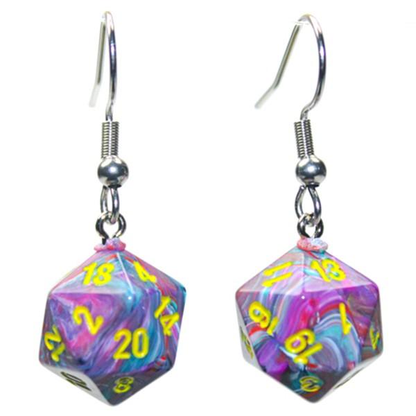 Chessex D20 Earrings