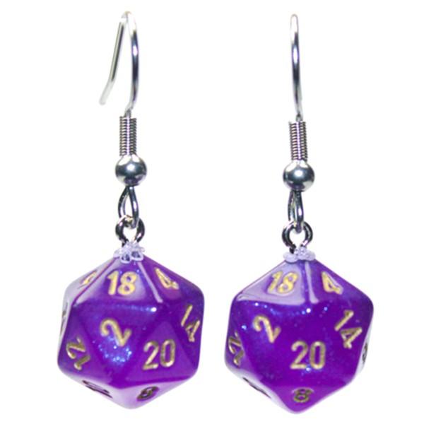 Chessex D20 Earrings