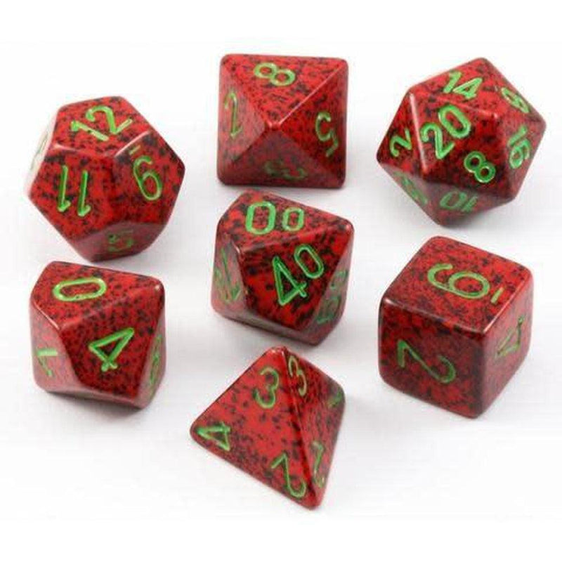Chessex Polyhedrals: Speckled