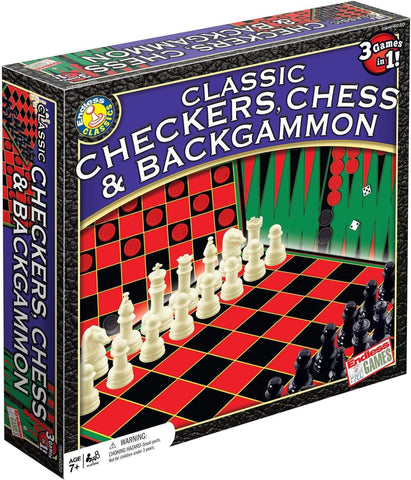 Classic Checkers, Chess and Backgammon