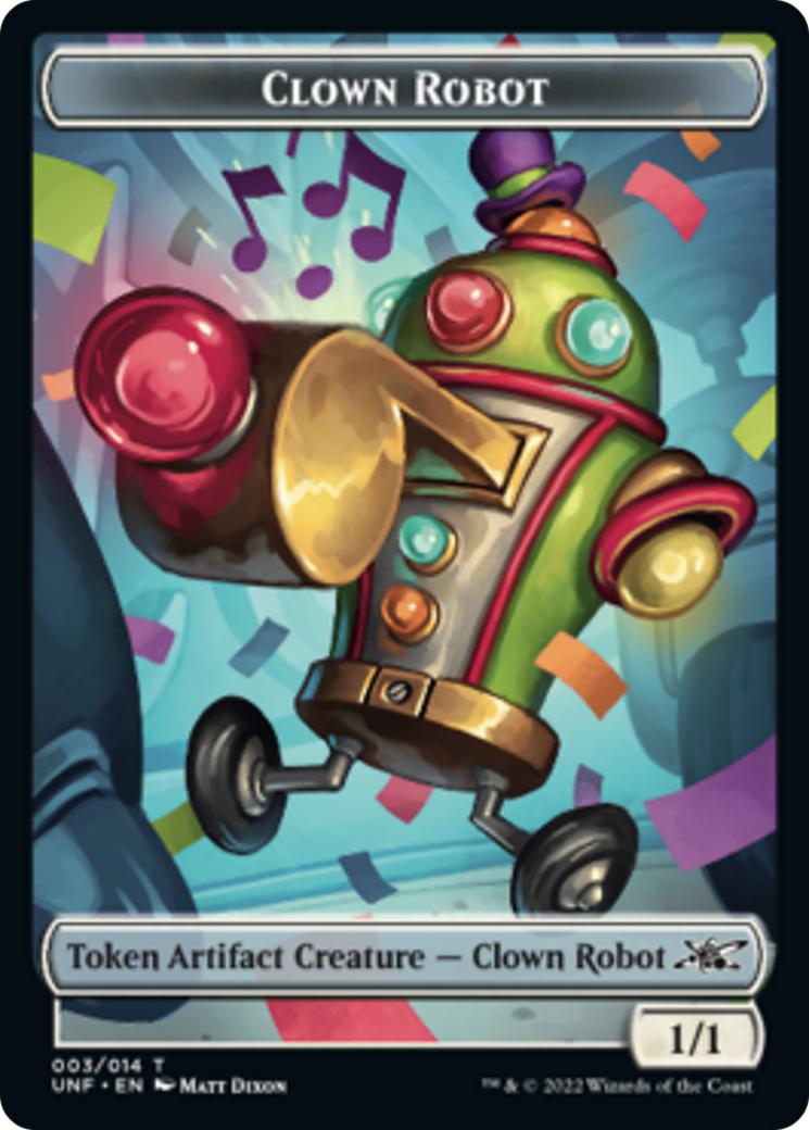 Clown Robot (003) // Treasure (012) Double-sided Token [Unfinity Tokens]