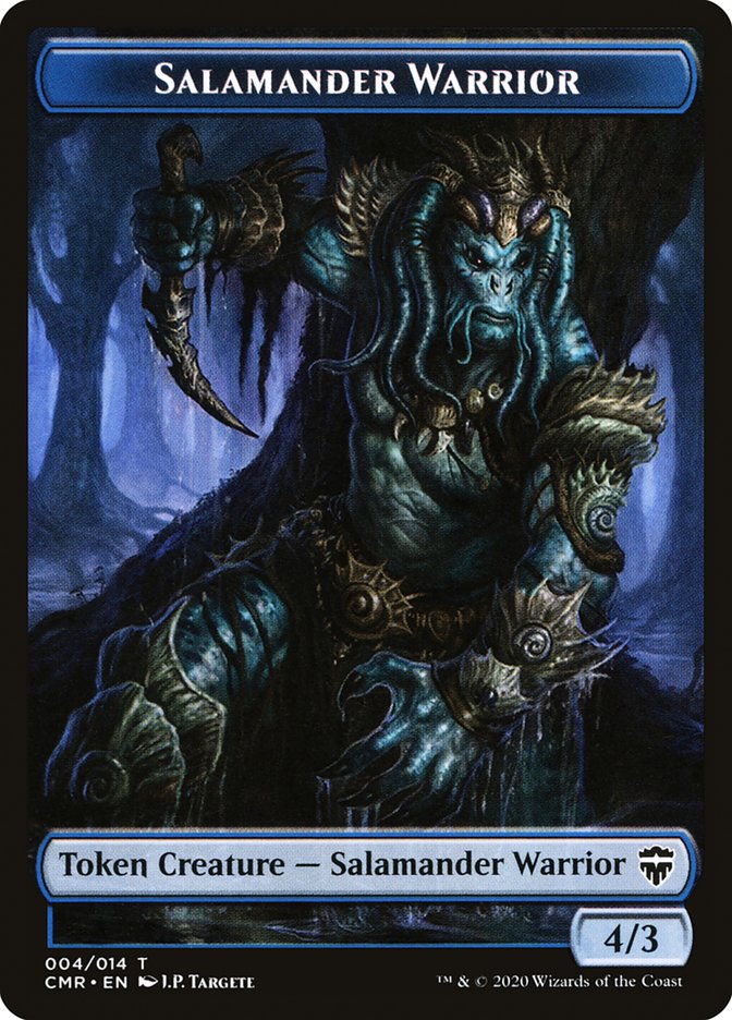 Copy (013) // Salamander Warrior Token [Commander Legends Tokens]