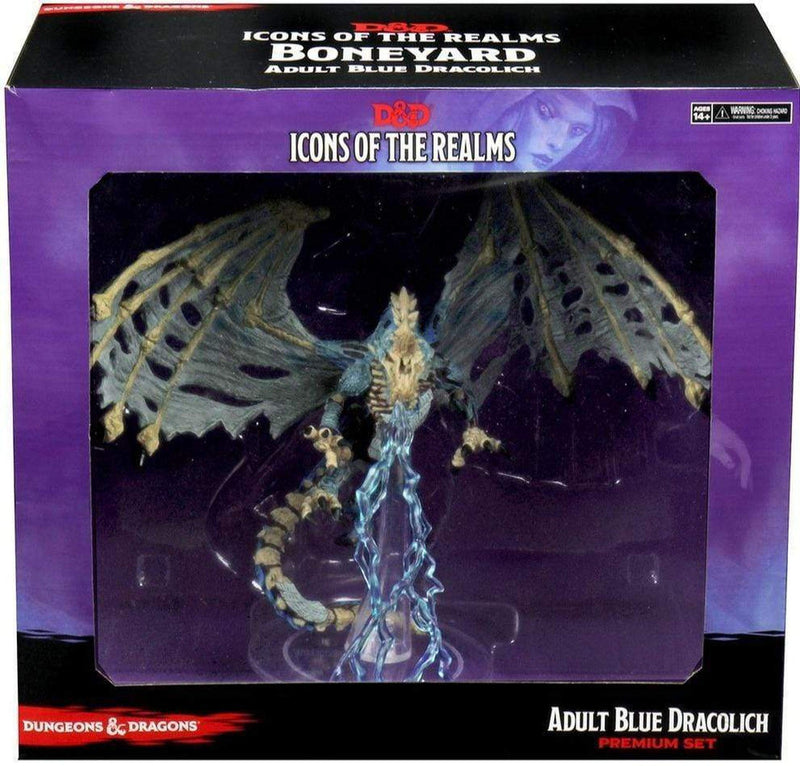 D&D Icons of the realms: Adult Blue Dracolich Premium Figure