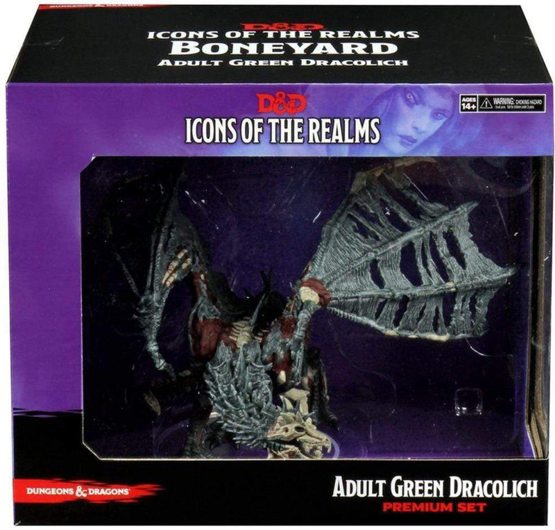 D&D Icons of the realms: Adult Green Dracolich Premium Figure