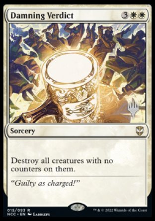 Damning Verdict (Promo Pack) [Streets of New Capenna Commander Promos]