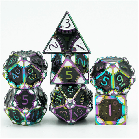 SteamPunk: Dark Lord - Metal RPG Dice Set