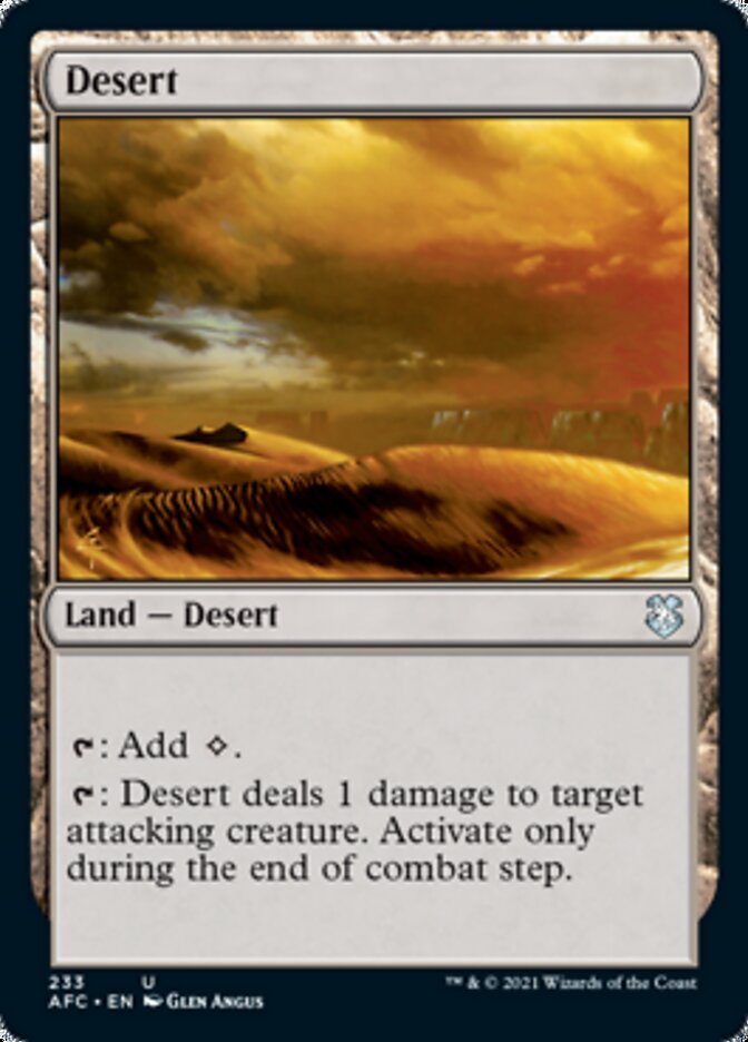 Desert [Dungeons & Dragons: Adventures in the Forgotten Realms Commander]