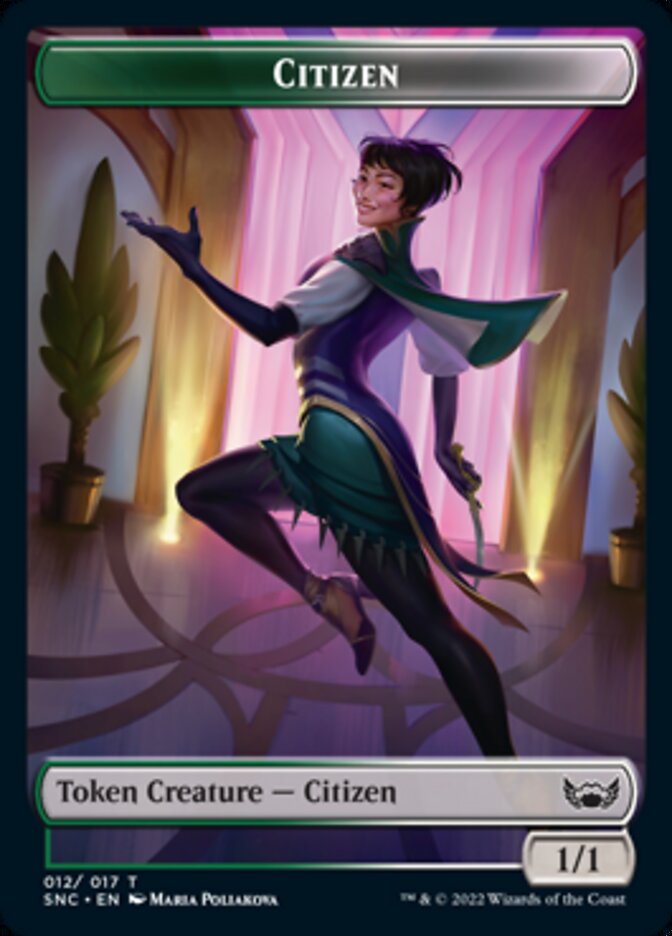 Devil // Citizen Double-sided Token [Streets of New Capenna Tokens]