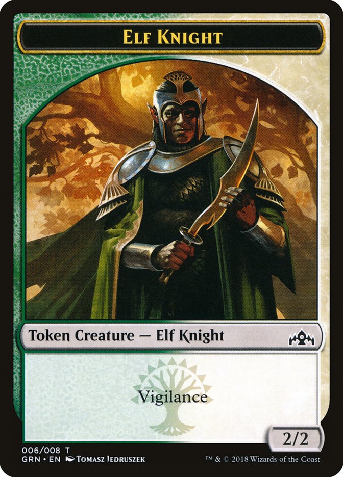 Elf Knight [Guilds of Ravnica Tokens]