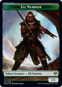 Elf Warrior // Servo Double-sided Token [Kaldheim Commander Tokens]