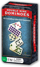 Family Traditions Double 9 Dominos Tin