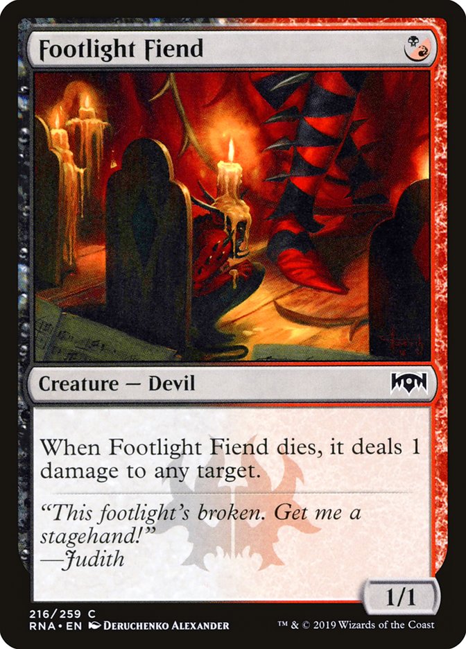 Footlight Fiend [Ravnica Allegiance]