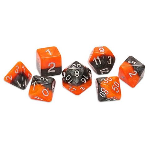 Halfsies Dice: All Hallow's Eve 7 Dice Set