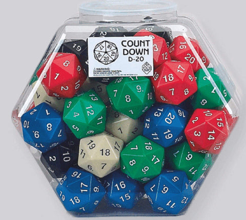 Jumbo Countdown D20s