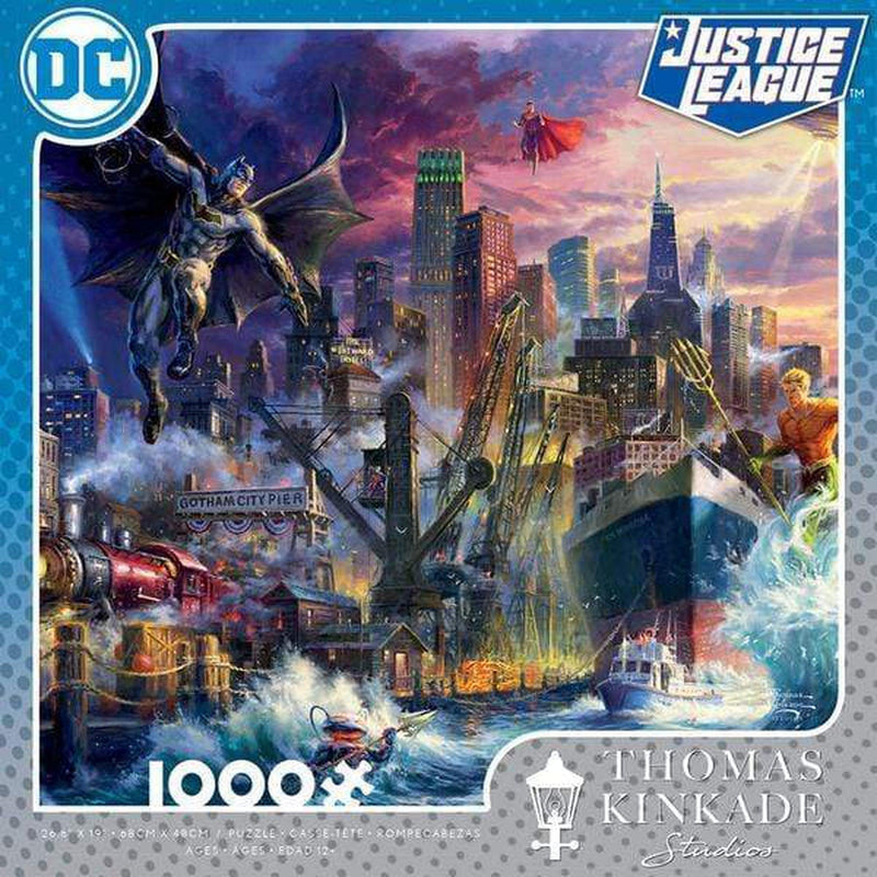 Justice League Showdown at Gotham Pier Puzzle