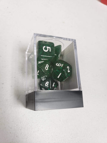 Koplow Polyhedral Glitter Dice Set