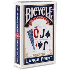 Large Print Bicycle Playing Cards