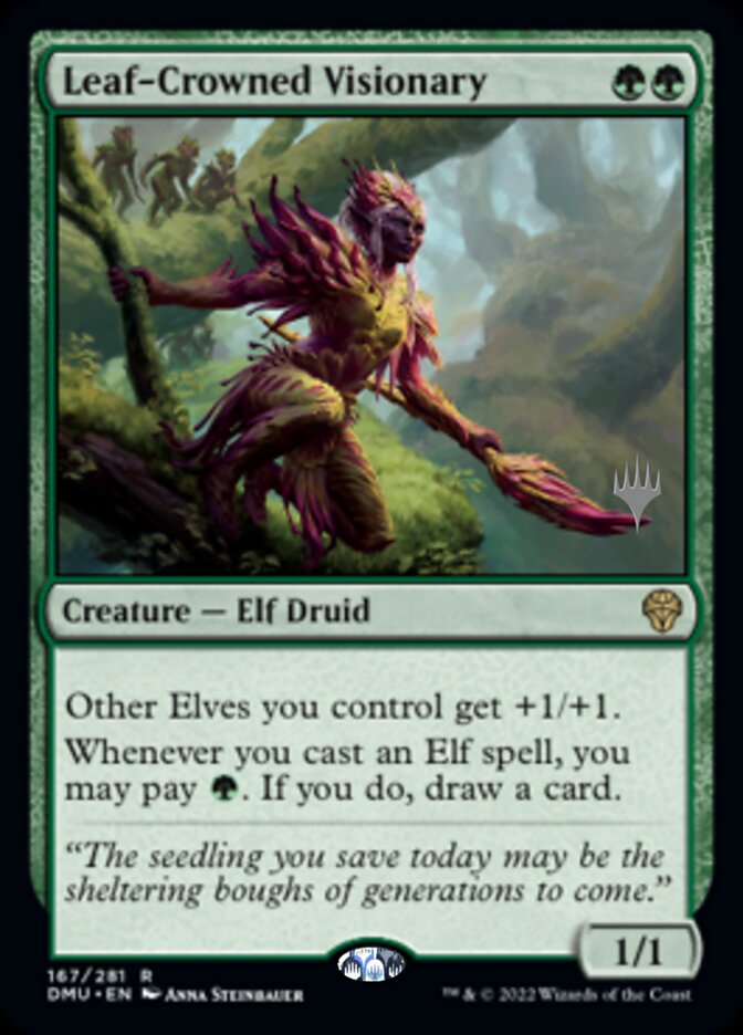 Leaf-Crowned Visionary (Promo Pack) [Dominaria United Promos]