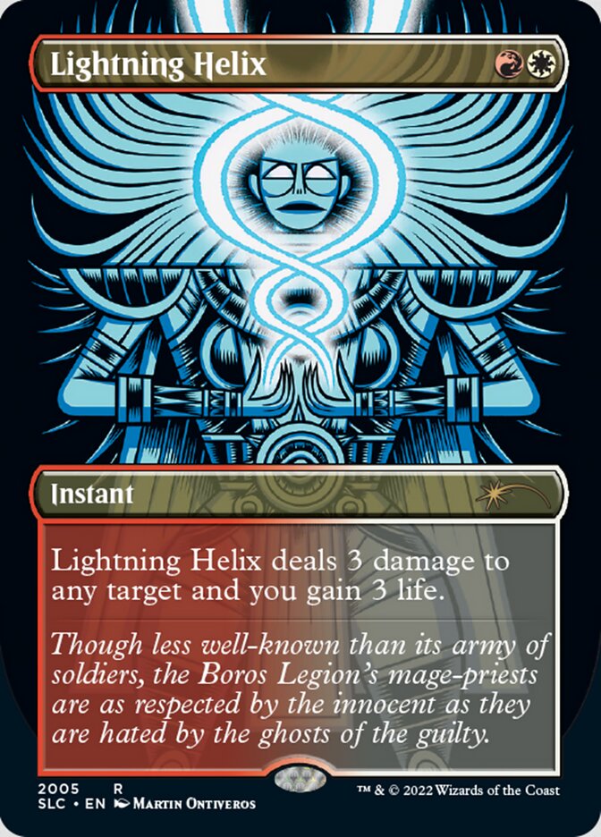 Lightning Helix (Borderless) [Secret Lair 30th Anniversary Countdown Kit]