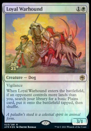 Loyal Warhound [Dungeons & Dragons: Adventures in the Forgotten Realms Prerelease Promos]