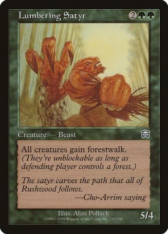 Lumbering Satyr [Mercadian Masques]