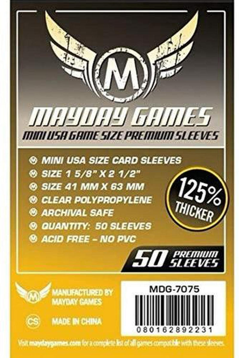Mayday Games Mini USA Game Premium Sleeves (41mm x 63mm)