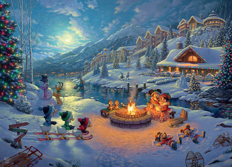 Mickey and Minnie Christmas Lodge Puzzle