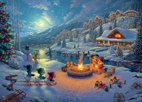 Mickey and Minnie Christmas Lodge Puzzle