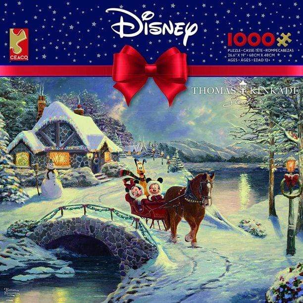 Mickey and Minnie Evening Sleigh Ride Puzzle