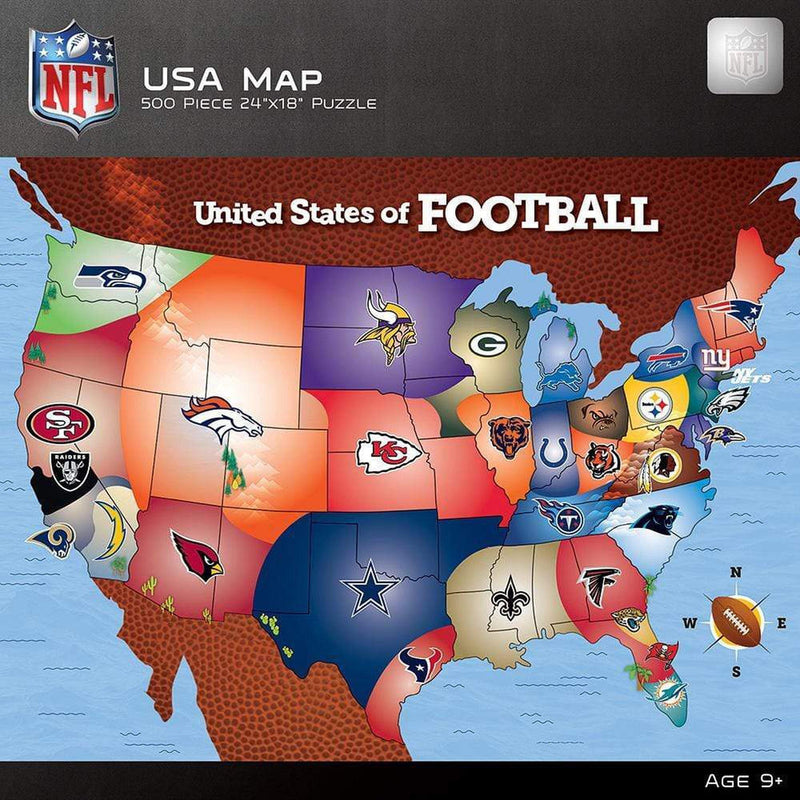 NFL USA Map Puzzle