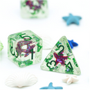 Ocean Sparkle Starfish RPG Dice Set