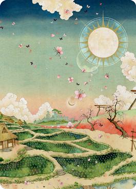 Plains 1 Art Card [Kamigawa: Neon Dynasty Art Series]