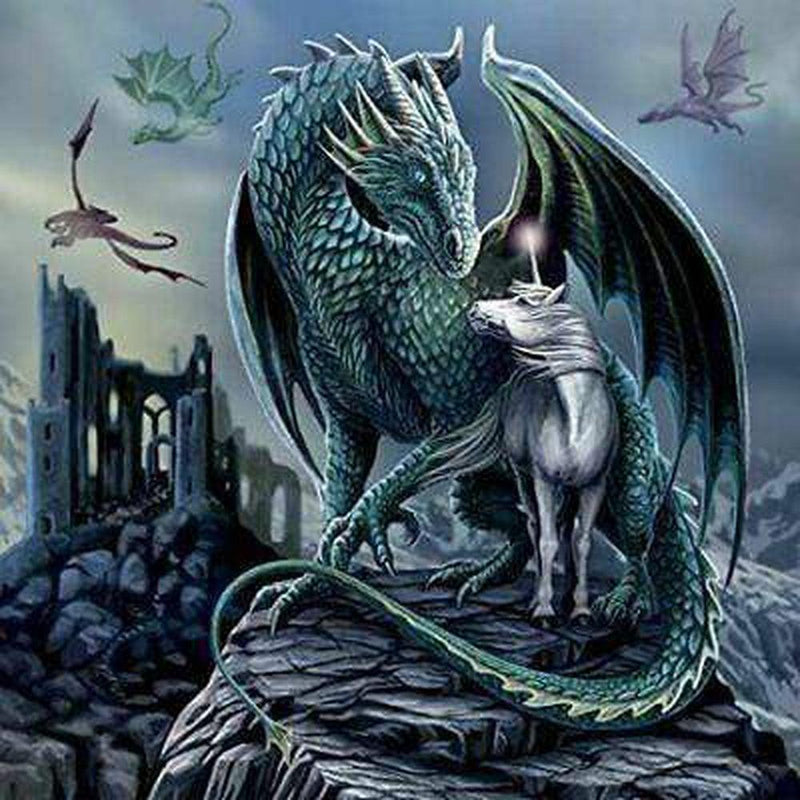 Protector of Magick Puzzle: Dragon and Unicorn