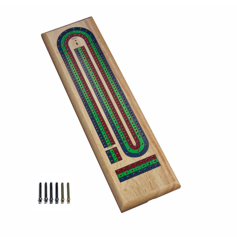 Classic Cribbage Set – Solid Wood TriColor