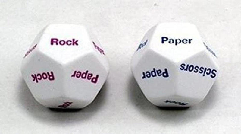 Rock, Paper, Scissors Dice (2-Pack)