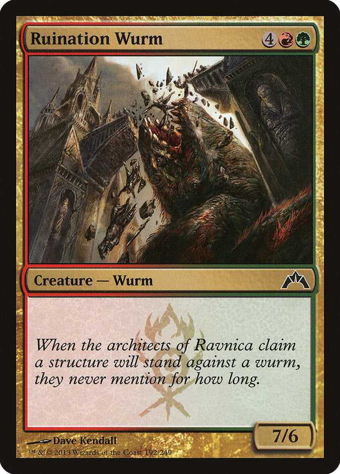 Ruination Wurm [Gatecrash]