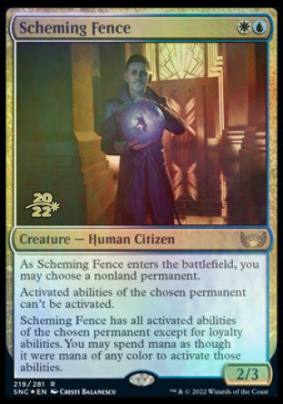 Scheming Fence [Streets of New Capenna Prerelease Promos]