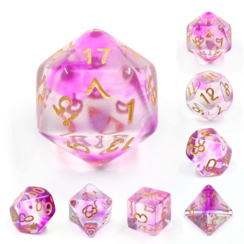 Purple Smoke RPG Dice Set