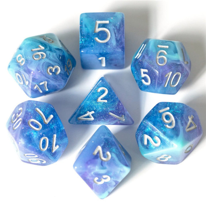 Cerulean Night RPG Dice Set